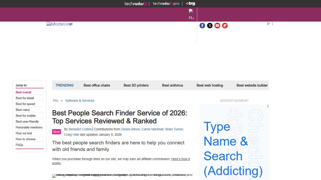 Best people search finder service of 2026: reviewed, ranked and rated | TechRadar